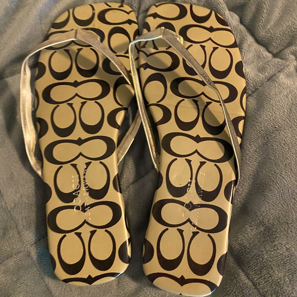 Coach flip flops/sandals size 7